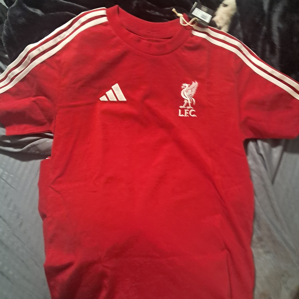 Adidas Kids Red Liverpool FC Tee
